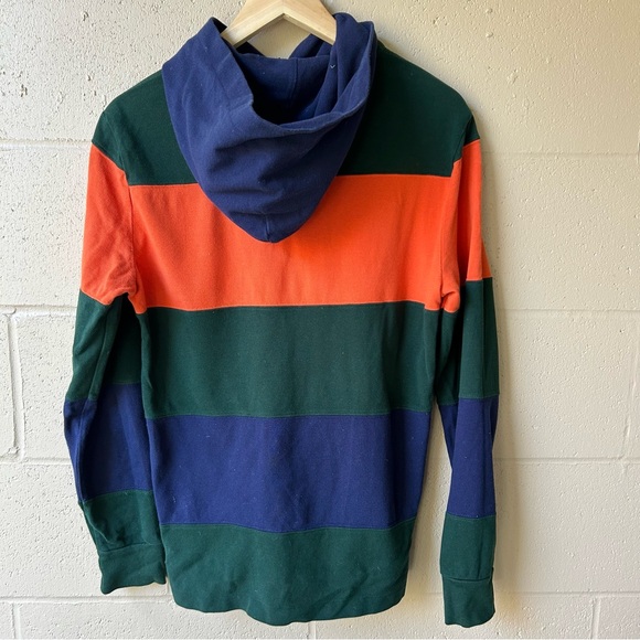 POLO RALPH LAUREN Y2K Cotton Strip Shirt With Hoodie - Picture 2 of 13